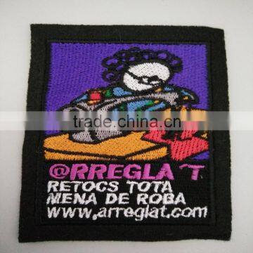 Grandma logos rectangle embroidered patch iron on clothing patches