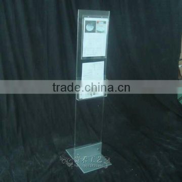 magazine brochure holders stand, high quality acrylic magazine floor stand