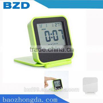 Promotional Portable Stylish Digital Table Clock With Thermometer Alarm Snooze and Night Light