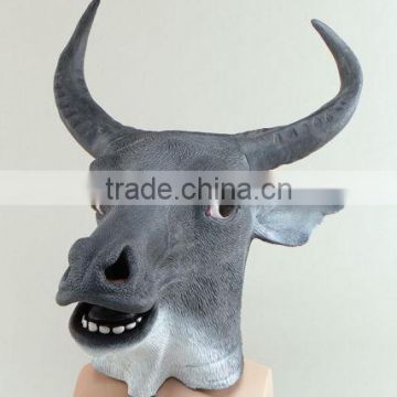 ANIMAL MASK RUBBER OVERHEAD LION COW ZEBRA HORSE DUCK OWL CAMEL FANCY DRESS