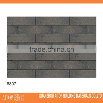 Deep grey ceramic wall brick tile not glazed clinker body