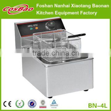 Counter Top Commercial Stainless Steel Electric Deep Fat Fryer For Fast Food Equipment