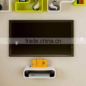 Wood Round Corner Cube Shelf Display Shelf