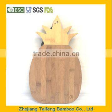 Pineapple Shaped Fruit Bamboo Cutting Board Kitchen Decor Prep Tools