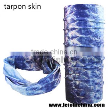 Tarpon skin custom bandana scarf