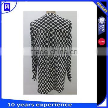 Jungle Diamond 100% Silk Cdc Print Shirt Blouse Top Women Long Sleeve Front Patch Pocket Casual Classic Fit photo-2