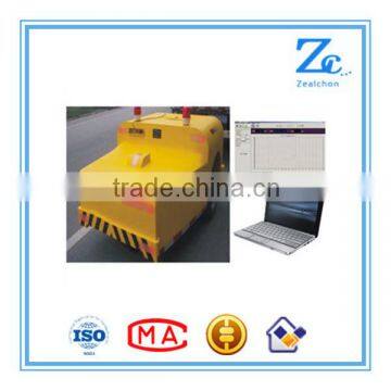 New type car towed laser pavement rut tester