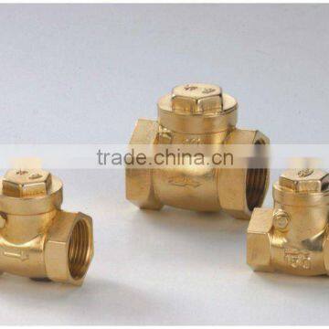 Brass horizontal check valve for water heating