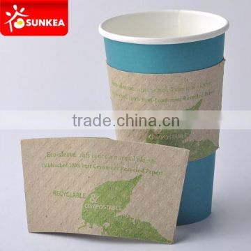 Wholesale paperboard cup sleeves for hot cups, cup wraps