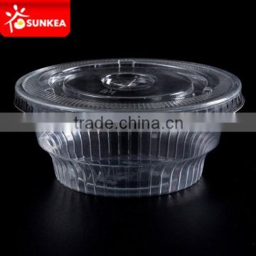 Hot sale food grade clear PET plastic bowl