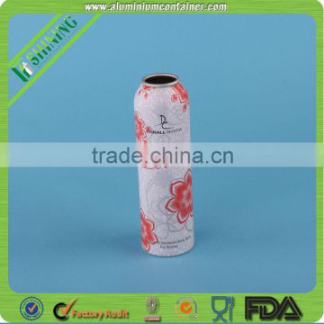 Refillable aluminum aerosol can for cosmetic