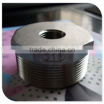 2" stainless steel NPT thread m/f reducing bush