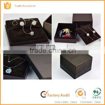 OEM Luxury Handmade Custom Logo Printed velvet jewelry box