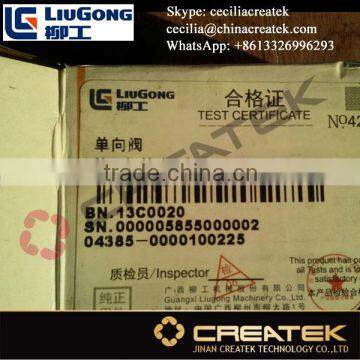 GENUINE LIUONG Wheel Loader Spare Parts CHECK VALVE 13C0020 photo-2