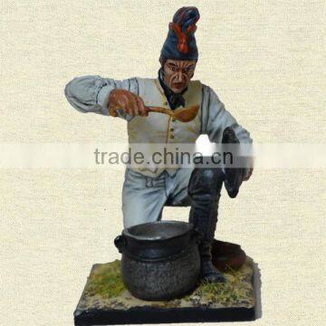 Miniature Metal Figure, Pewter Human Statue