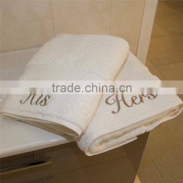 Hers and Hers Towels Wholesale His and Hers Towel 100% Cotton Gift Set Quality Choice photo-3