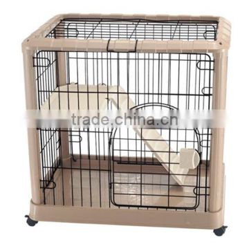 2-Floor Cat Wire Plastic Cage