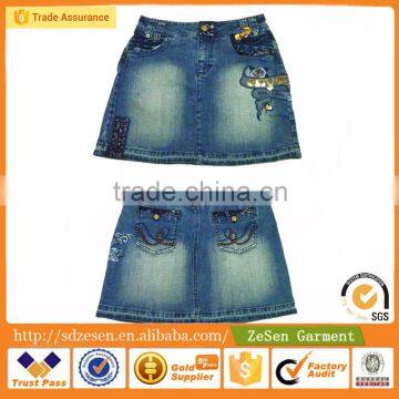 Women Fashion Summer Clothes Girls Sexy Short Cotton Blue Denim Jean Skirt