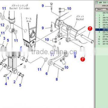 D375 Pin 195-78-71210 195-71-71641 Dozer Spare Part
