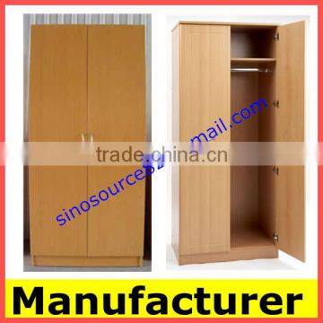 2 door wooden bedroom wardrobe