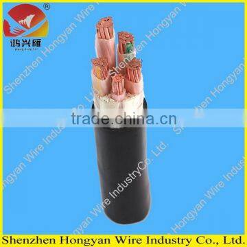 0.6/1kv PVC jacket XLPE insulated armored 4+1 core copper power cable