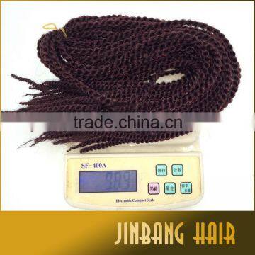 Hot Selling 100g 18inch High Quality Synthetic Crochet Senegalese Twist Kinky Braid Hair photo-6