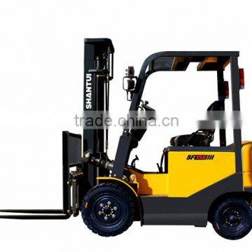 Shantui 1.5T three wheel electric forklift