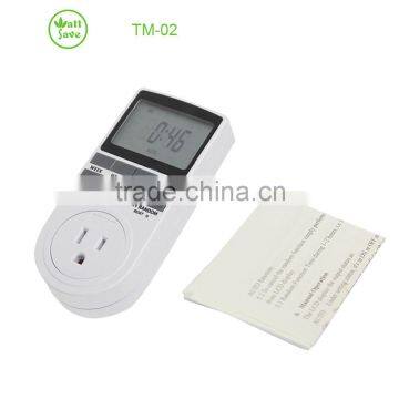 LCD Programmable Digital Timer Switch US Plug 15A 1800W