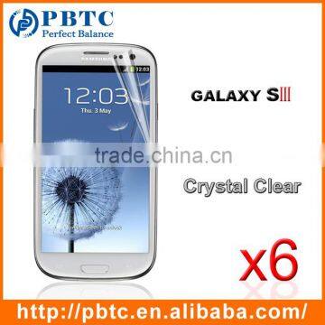 Screen Protector For Samsung Galaxy S3 I9300 , 6PCS Screen Protector Glass