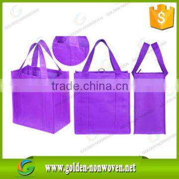 Recycle nonwoven bag for supermarket/pp non woven shopping bag/80gsm polypropylene non woven tote bag