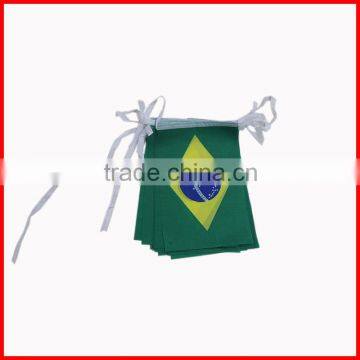 14*21cm string flag,flying flag,small size Brazil flag