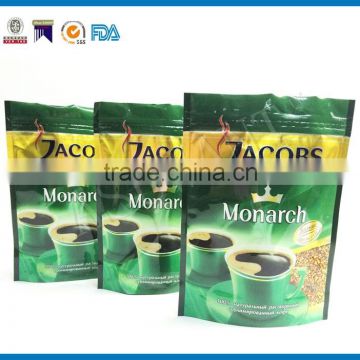 wholesale zip-lock stand up pouch for coffee/tea/snack packaging/logo printing                        
                                                                                Supplier's Choice