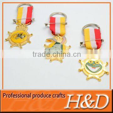 Customized Animal Shape metal sport medal with pin