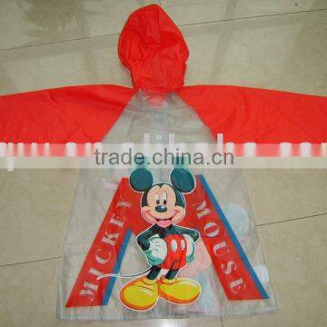 Cartoon mouses kids raincoat