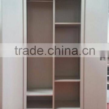 modern two folding door metal bedroom storage cloth wardrobe