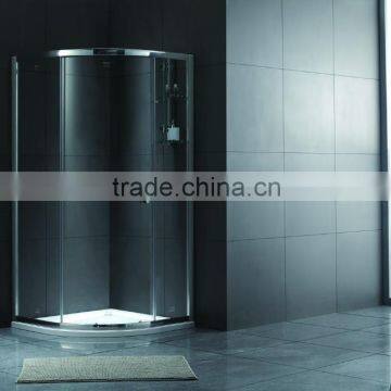 sector tempered Glass shower room with shelf