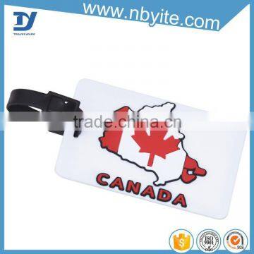 with ten years experience strap attached plastic luggage tag with strap