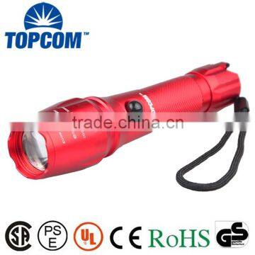 LED 2000 Lumens Zoomable Waterproof Tactical Handheld Rechargeable Flashlight With Car Charger,18650 Battery and Charger                        
                                                Quality Choice
                                               