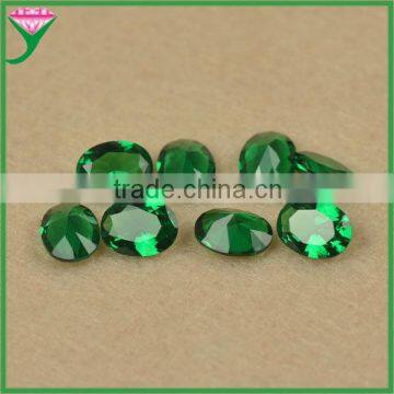 6*8mm oval cut loose synthetic emerald green nano spinel wholesale