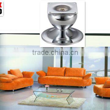 wineglass shape chrome matal fancy furniture feet with big base A-252