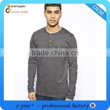 mens button neck t-shirts