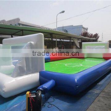 Customized inflatable football pitch/hot sale soccer field