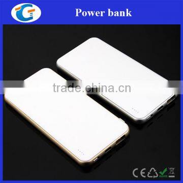 5000mAh slim white universal battery charger power bank