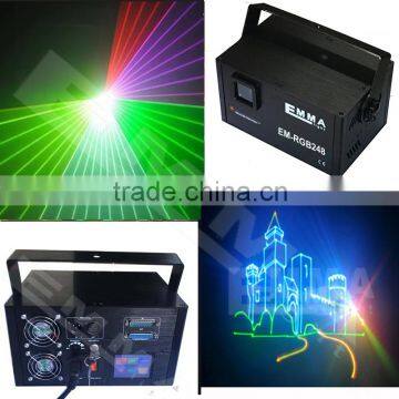 SD CARD DMX512 ILDA voice control 3W with 40K RGB full color animation stage laser light/outdoor laser lighting/laser disco