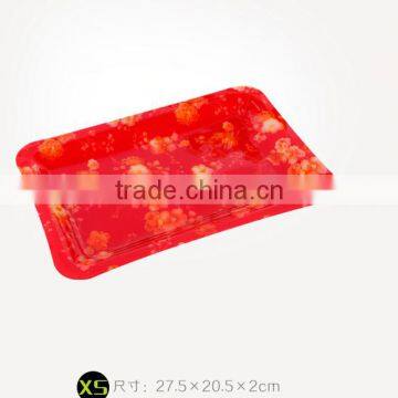 2015 fashional rectangle transparent acrylic fruit plate dry fruit plate