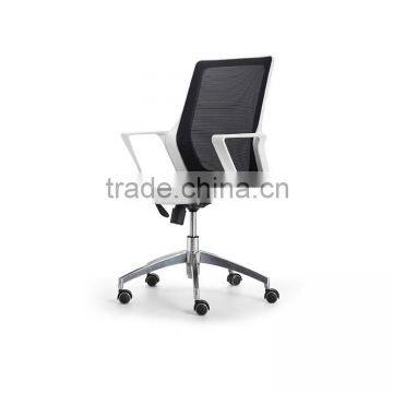 Comfortable Durable Modern Middle Back White Frame Staff Chair