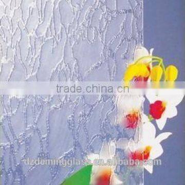 3-8mm clear sheet morgon pattern glass with CE,CCC,ISO certification for internal decoration