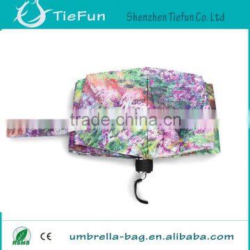 21 inch x 8k metal frame umbrella flower design oil paper umbrella