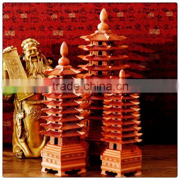 Peach wooden Pagoda,wen chang pagoda hot sales