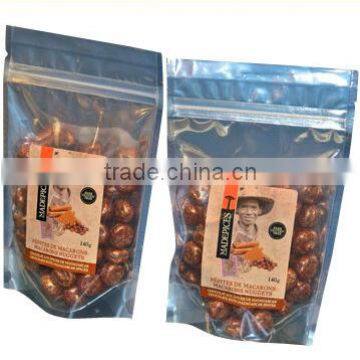 aluminum foil bag with zipper and bottom gusset